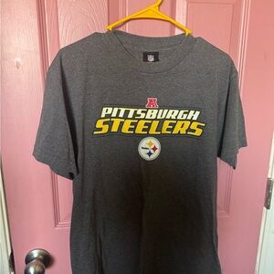NFL Dark Gray Crewneck Tee with Team Graphics